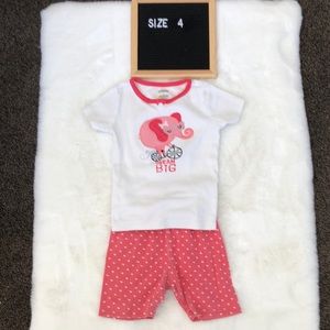 Gymboree cotton pj short set size 4